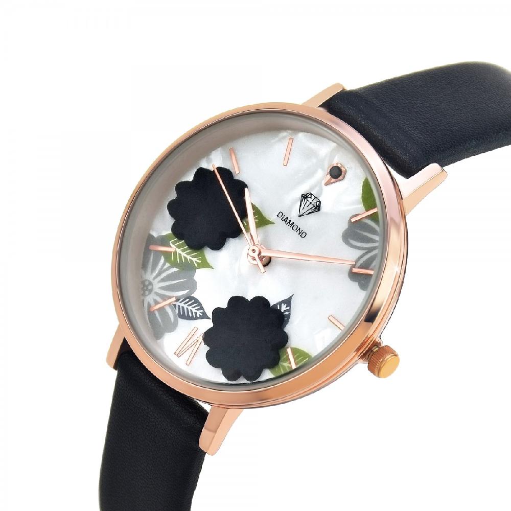 So Charm Montre Anissa SoCharm Ornée D'un Véritable Diamant Noir