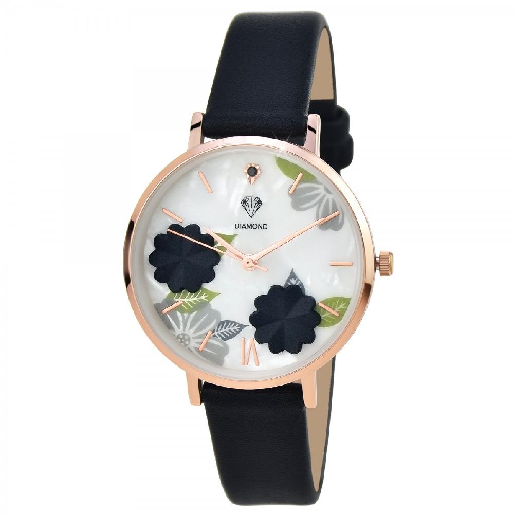 so charm Montre Anissa SoCharm ornée d'un véritable diamant noir