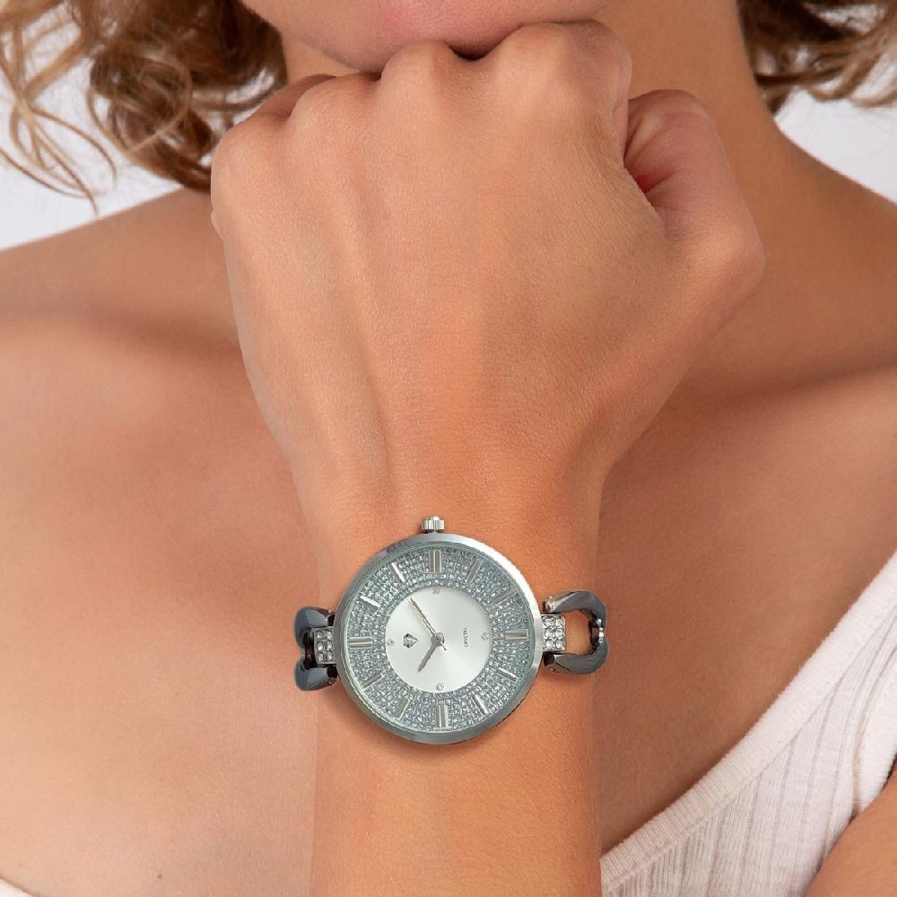 So Charm Montre Argentée Emilie SoCharm Ornée De Cristaux Scintillants