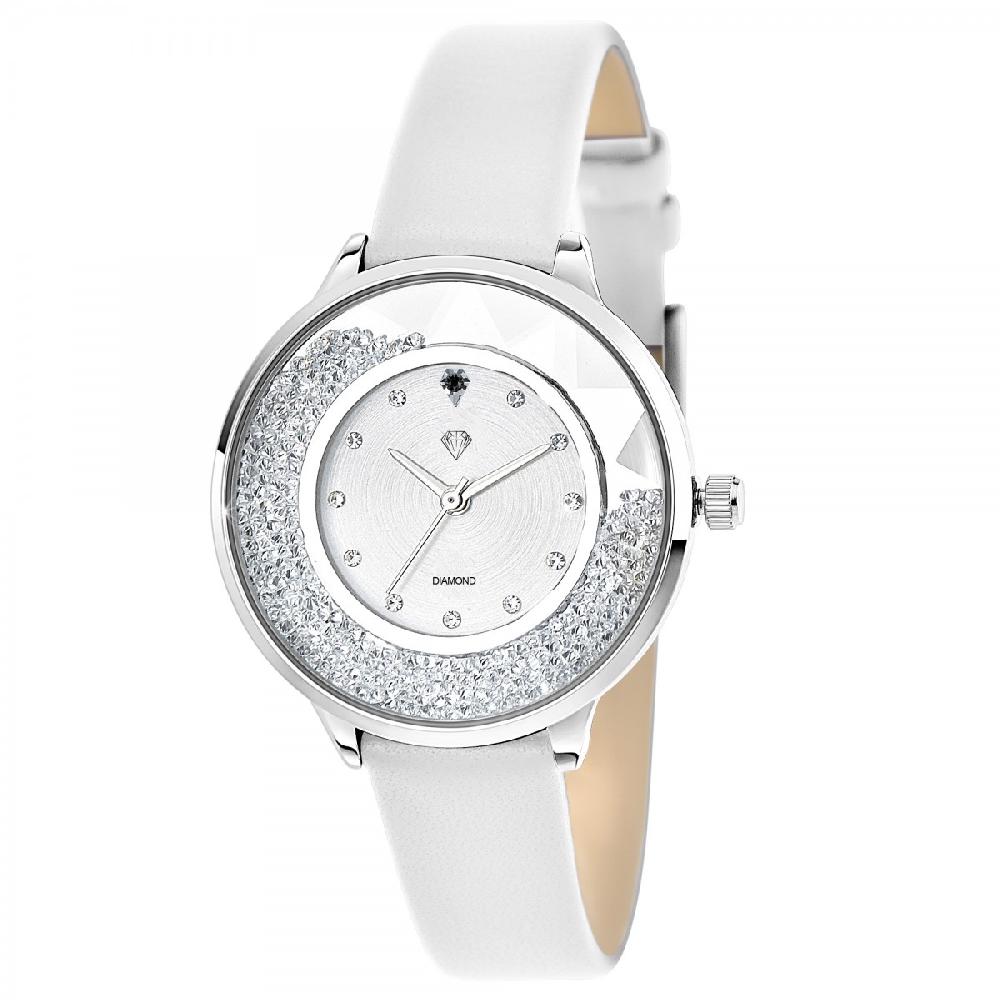 so charm Montre élégante Angélique SoCharm ornée d'un véritable diamant noir