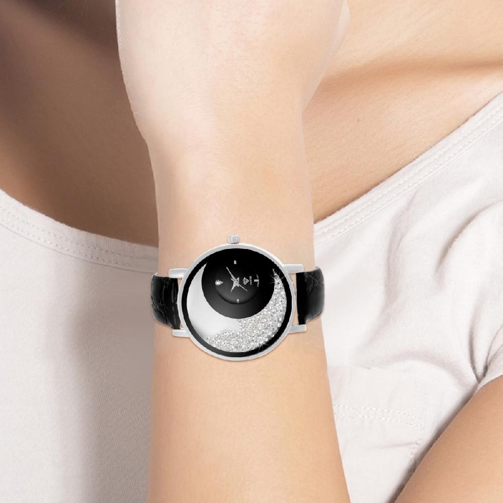 So Charm Montre Luna SoCharm Ornée D'un Diamant Et De Cristaux Scintillants