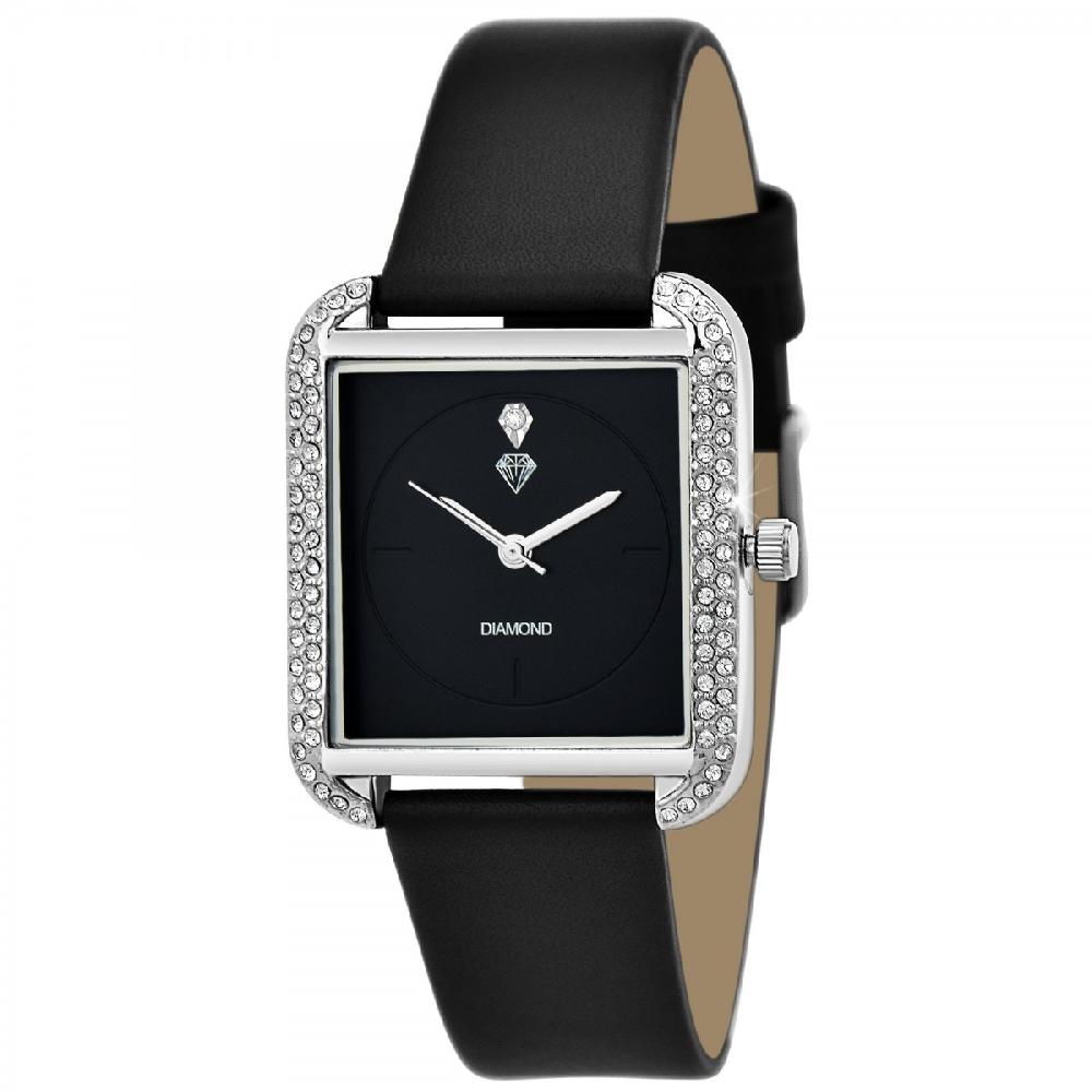 so charm Montre Marwa SoCharm ornée d'un véritable diamant et de 72 Cristaux scintillants