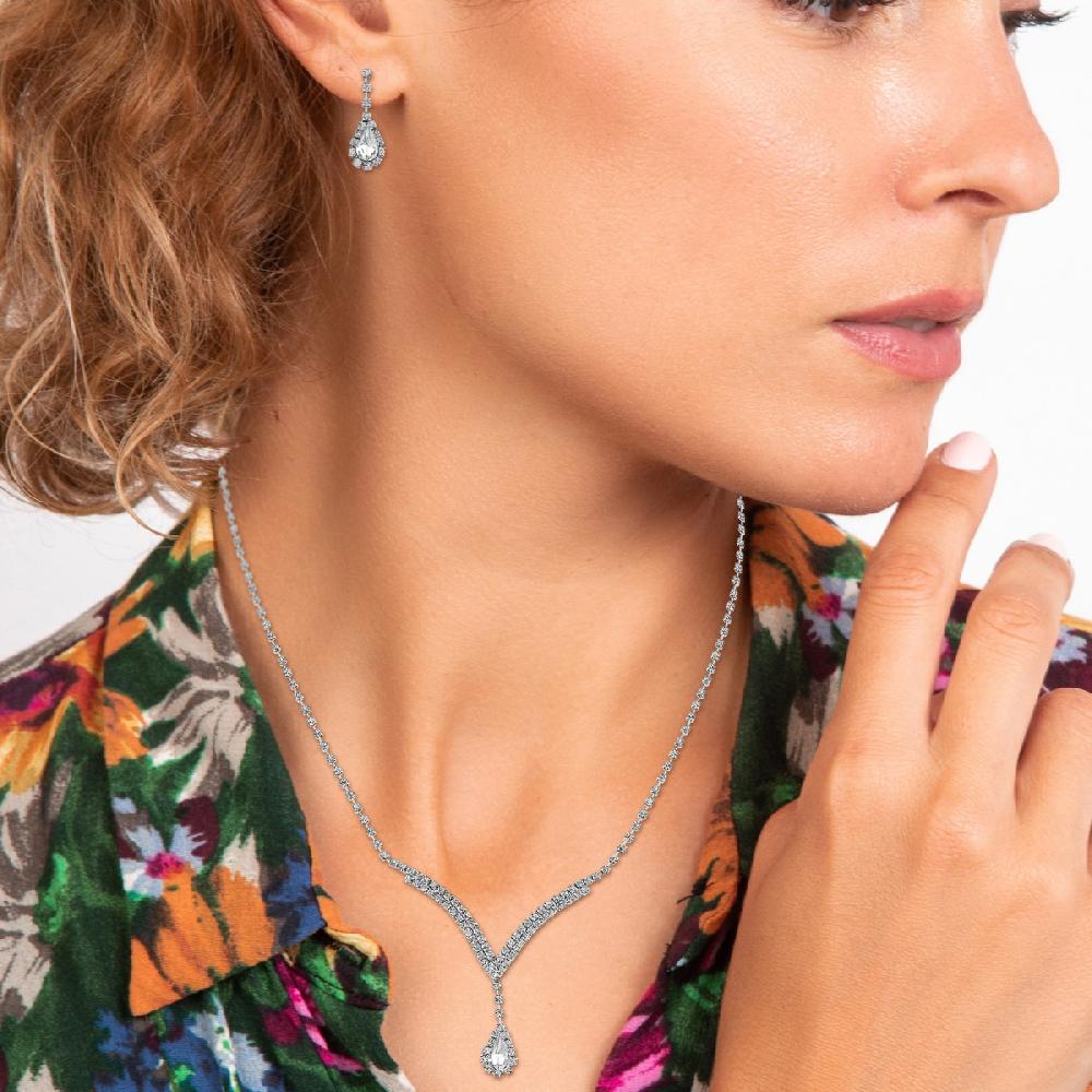 So Charm Parure Collier Et Boucles D'oreilles Par SoCharm