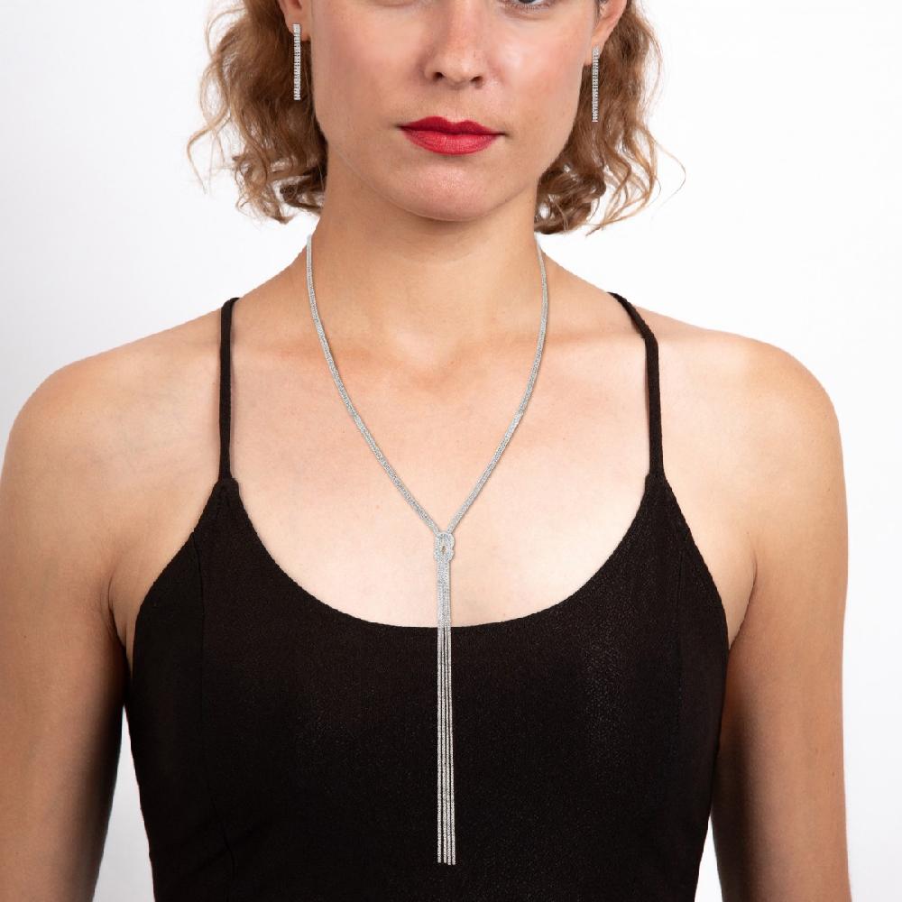 So Charm Parure Collier Et Boucles D'oreilles Par SoCharm Ornée De Cristaux Scintillants