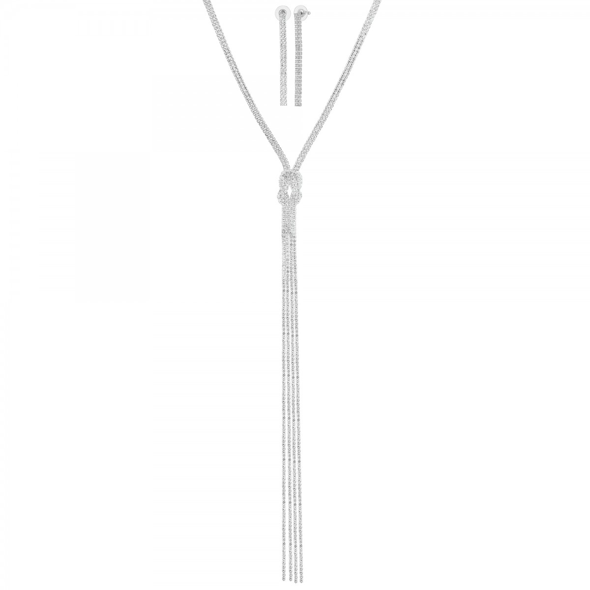 so charm Parure collier et boucles d'oreilles par SoCharm ornée de Cristaux scintillants