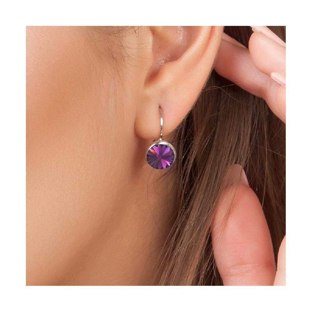 So Charm Parure Collier Et Boucles D'oreilles SoCharm Ornée De Cristaux Scintillants