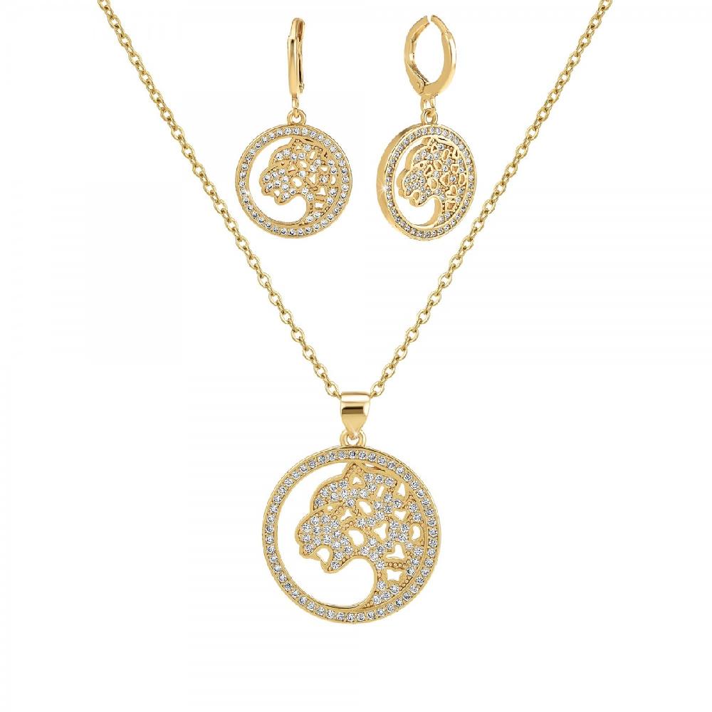 so charm Parure félin SoCharm ornée de Cristaux scintillants