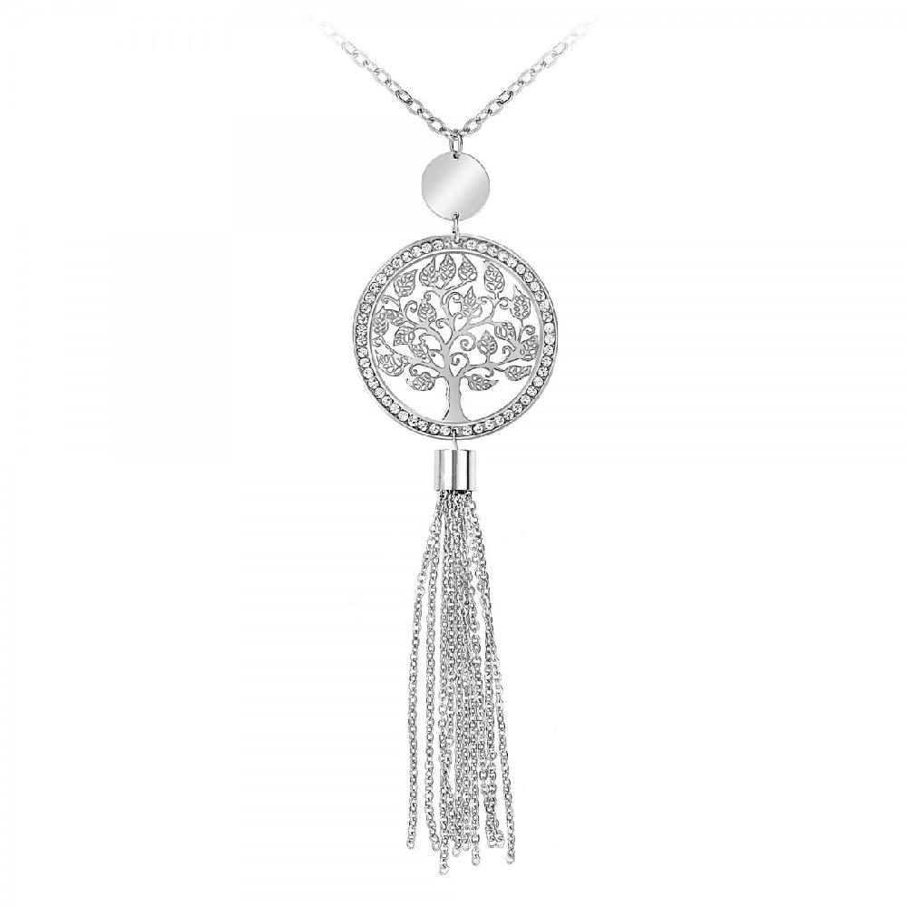 so charm Sautoir arbre de vie SoCharm orné de Cristaux scintillants