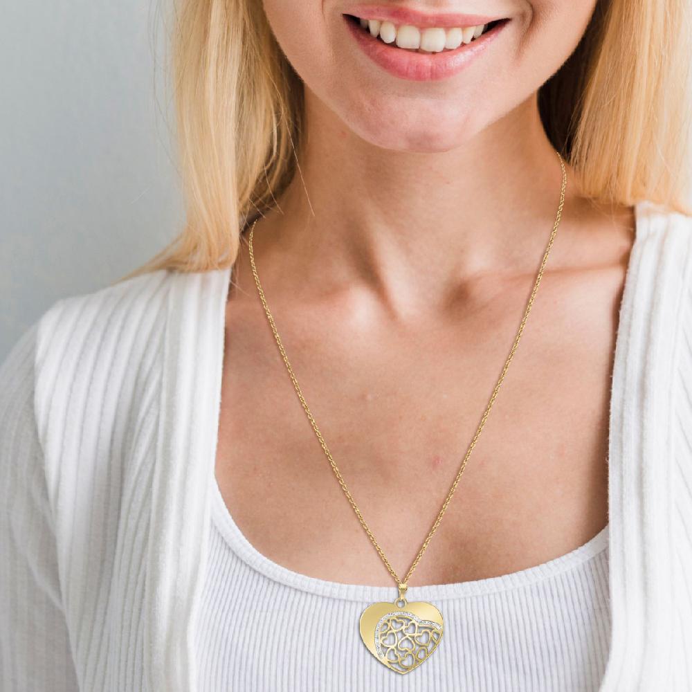 So Charm Sautoir Coeur SoCharm Orné De Cristaux Scintillants