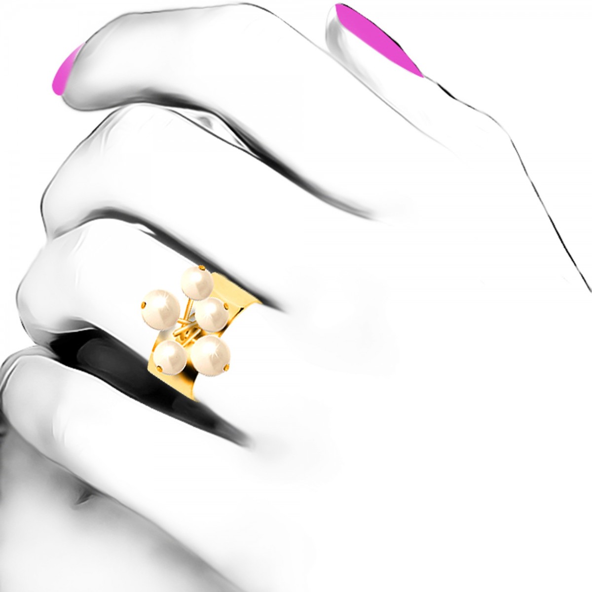 So Charm Bague Taille 52 SoCharm Ornée De Perles