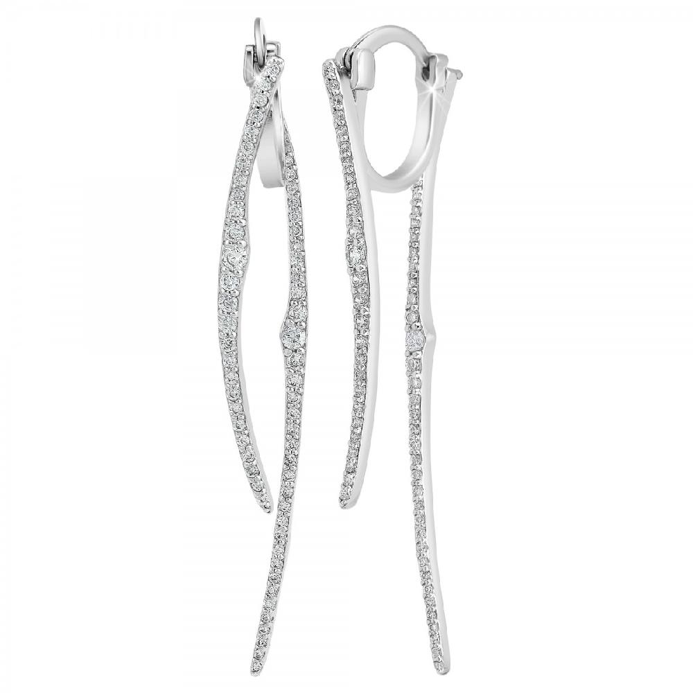 so charm Boucles d'oreilles orné de Zirconium