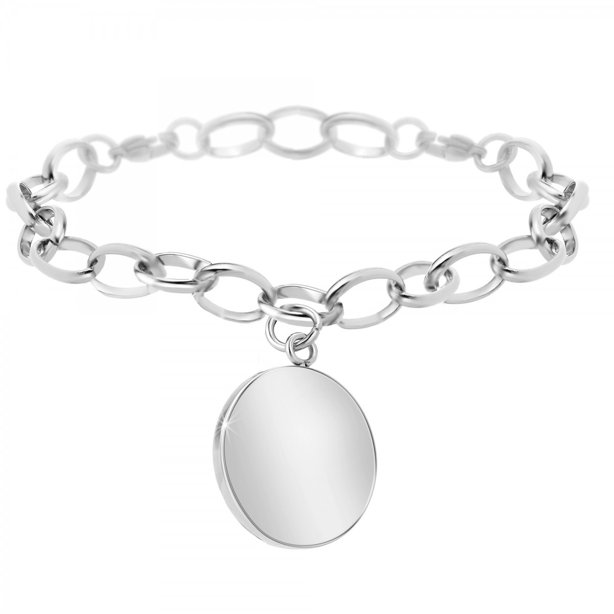 so charm Bracelet en acier inoxydable à graver