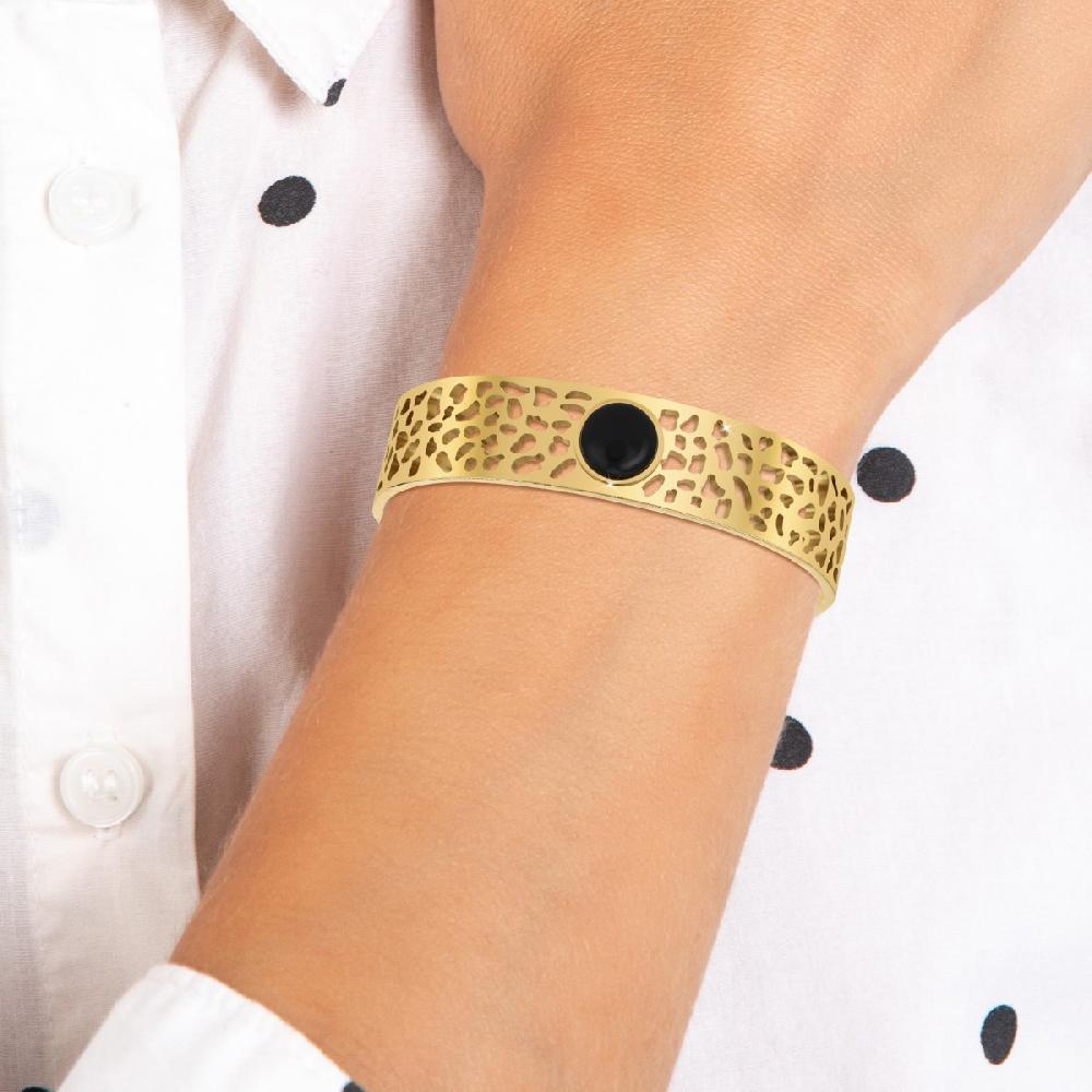 So Charm Bracelet Par SoCharm Orné D'un Onyx Noir