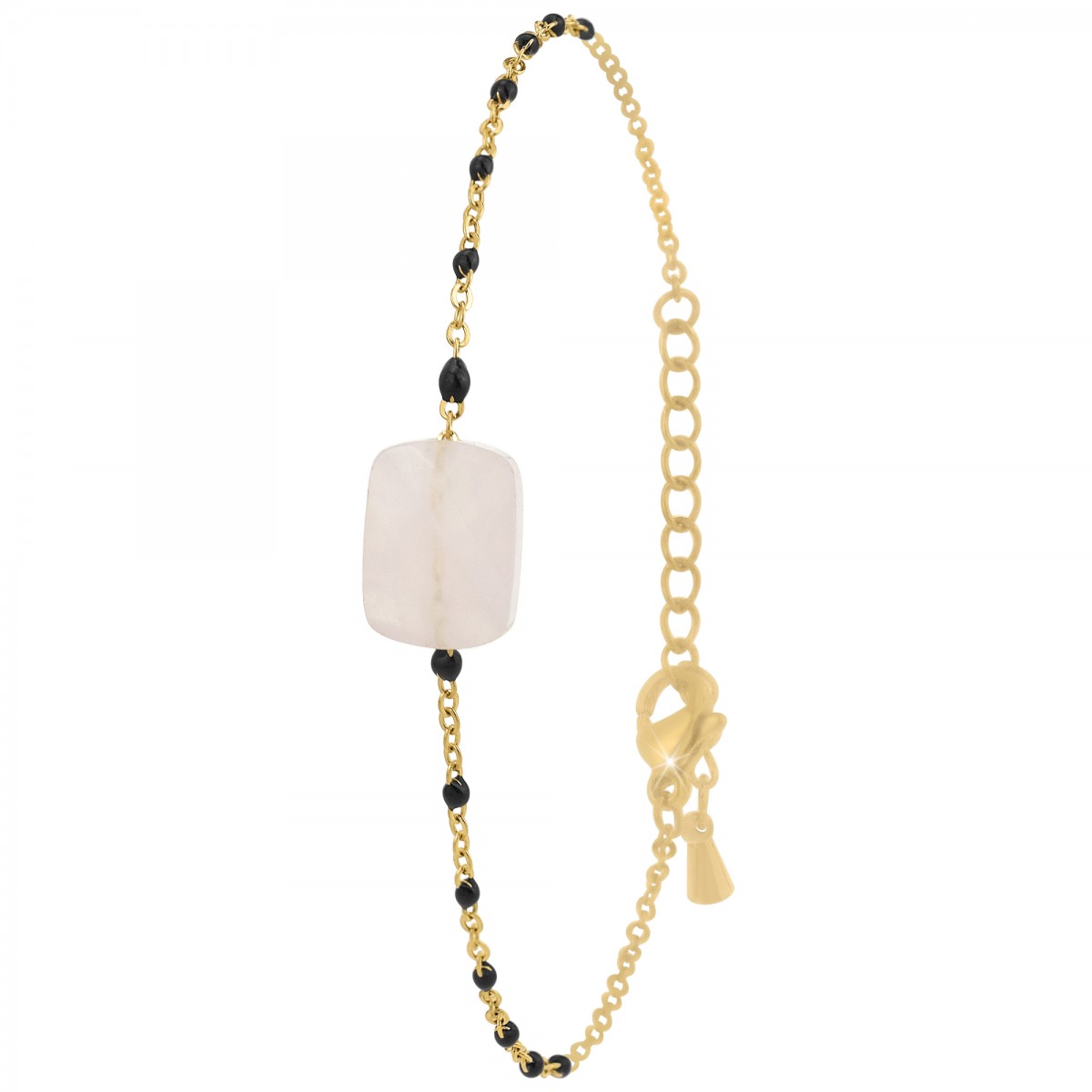 so charm Bracelet SoCharm orné d'un quartz rose