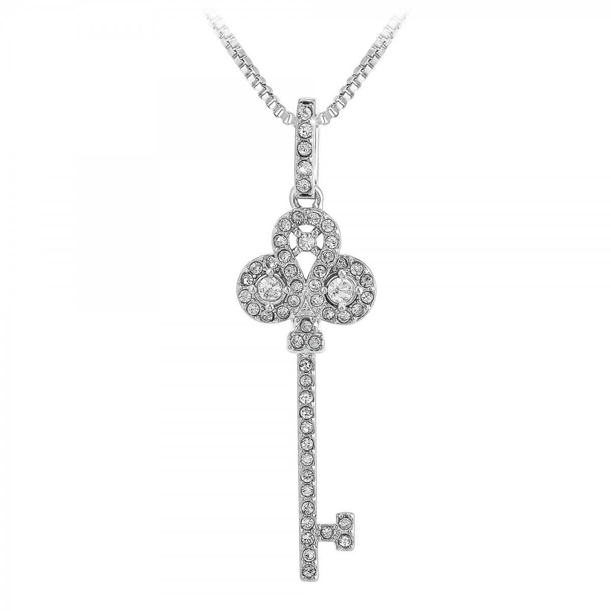so charm Collier clé SoCharm orné de Zirconium