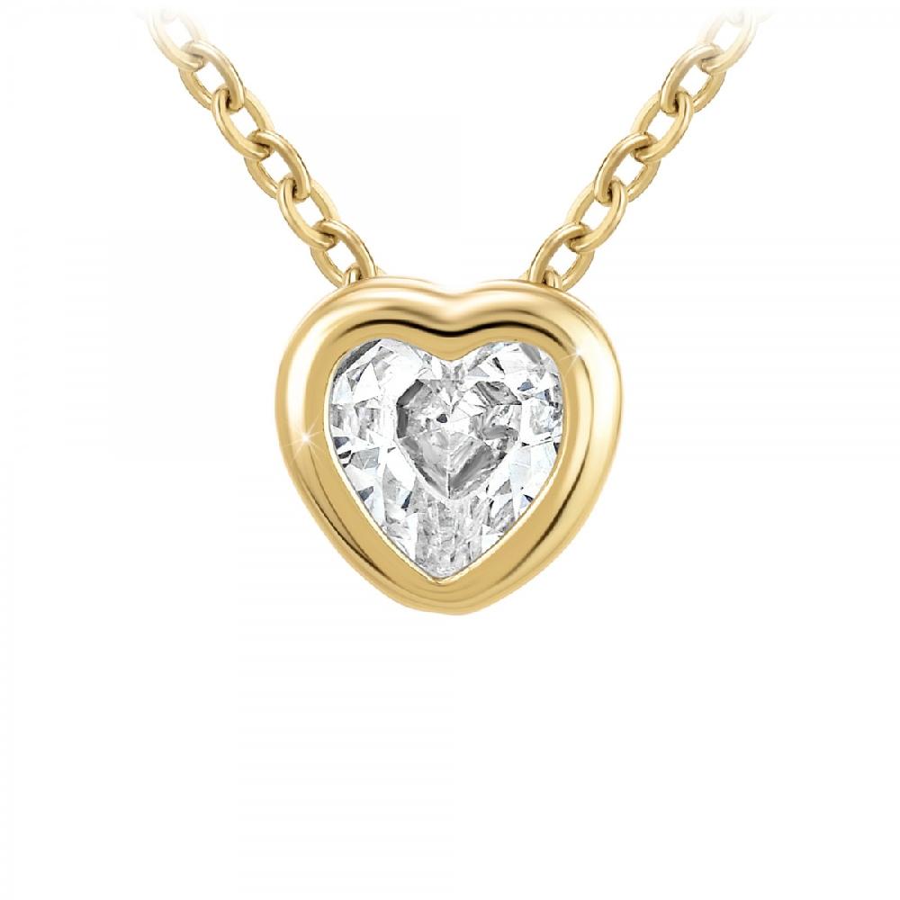 so charm Collier coeur SoCharm orné de Zirconium