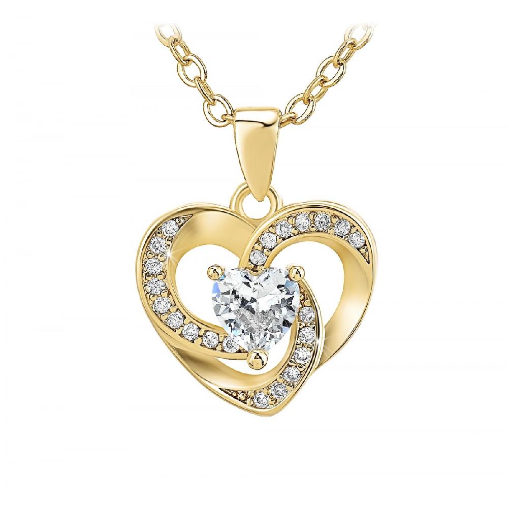 so charm Collier coeur SoCharm orné de Zirconium