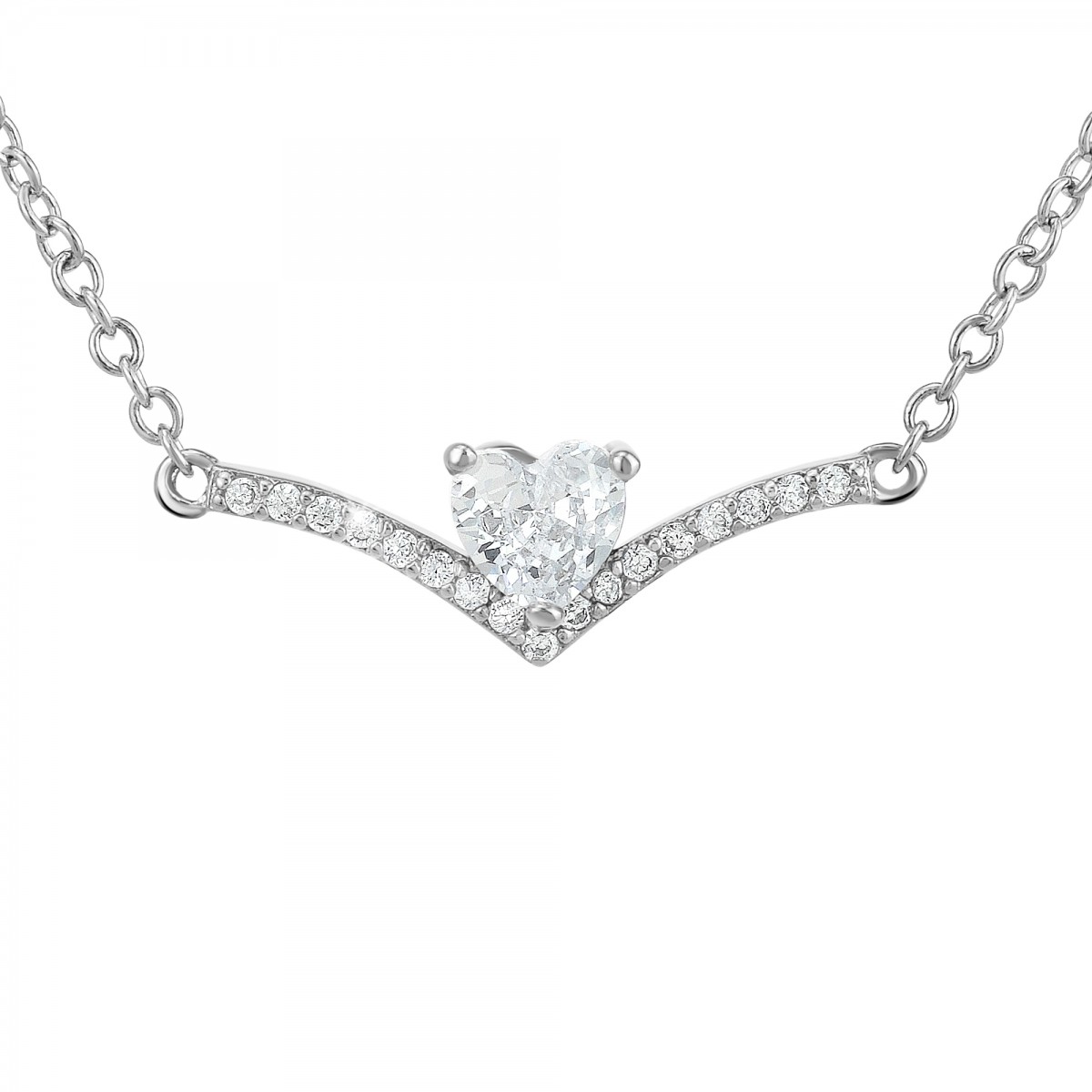 so charm Collier cœur SoCharm orné de zirconium