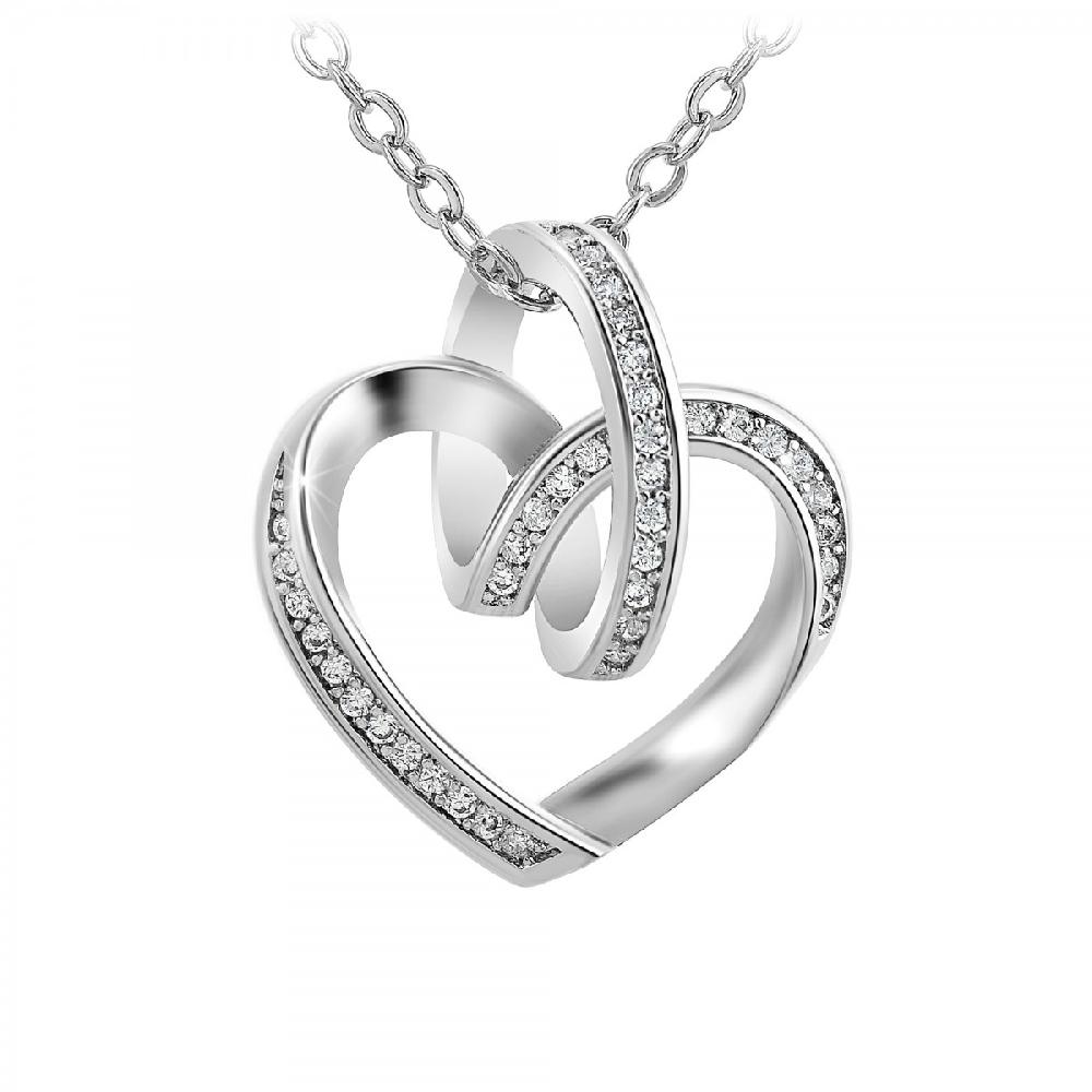 so charm Collier coeur SoCharm orné de Zirconium