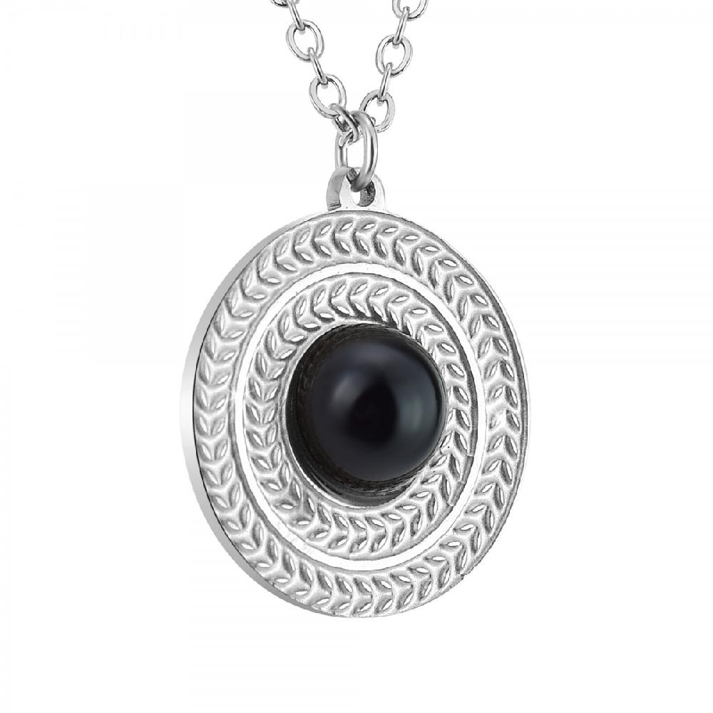 So Charm Collier SoCharm Orné D'une Obsidienne