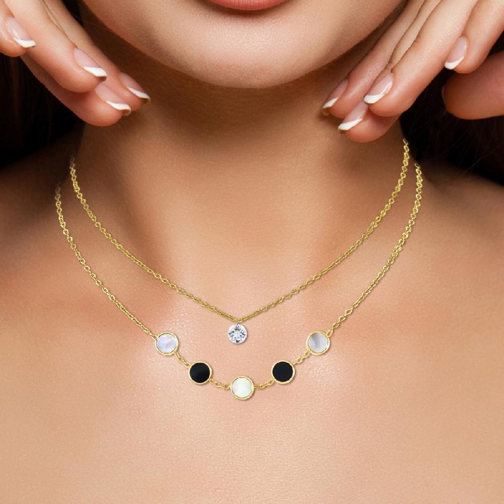 So Charm Lot De 2 Colliers En Nacre Par SoCharm