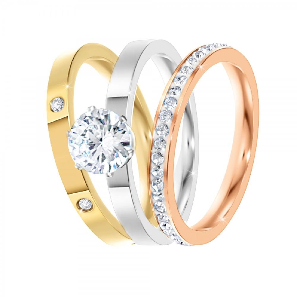 So Charm Lot De 3 Bagues Taille 54 Par SoCharm