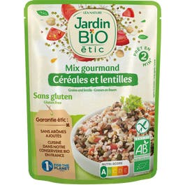 so'bio étic Céréales et lentilles cuisinées sans gluten - bio