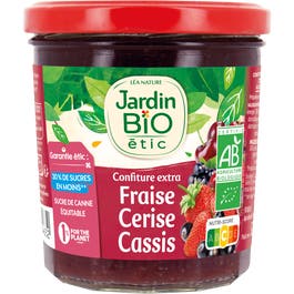so'bio étic Confiture extra Fraise Cerise Cassis - bio