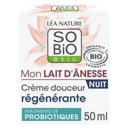 so'bio étic Crème douceur régénérante nuit - Mon Lait d'Ânesse