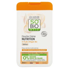 so'bio étic Douche crème nutrition à l'Huile d'Argan Bio - 450ml