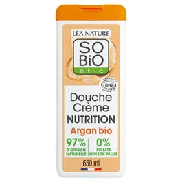 so'bio étic Douche crème nutrition à l'Huile d'Argan Bio - 650 ml