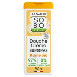 so'bio étic Douche crème surgras à l'huile de Karité Bio - 650ml
