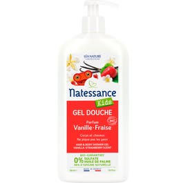 so'bio étic Gel douche corps et cheveux Kids Vanille-Fraise
