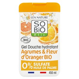 so'bio étic Gel douche hydratant¹ Agrumes et Fleurs d'Oranger Bio
