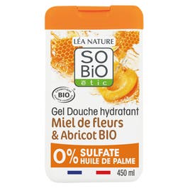 so'bio étic Gel Douche hydratant¹ Miel de fleurs et Abricot Bio