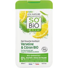 so'bio étic Gel douche tonifiant Verveine et Citron Bio