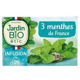 so'bio étic Infusion équitable 3 Menthes de France - bio