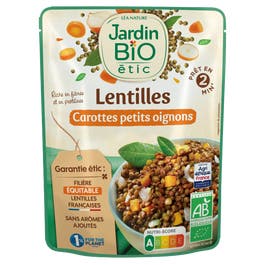 so'bio étic Lentilles vertes Carottes aux petits Oignons - bio