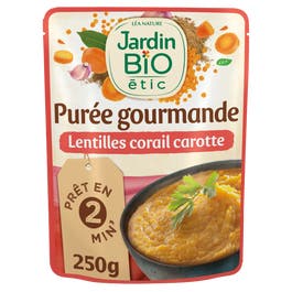 so'bio étic Purée gourmande Lentilles corail Carotte