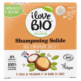 so'bio étic Shampooing solide SOS cheveux secs à l'huile de Macadamia & beurre de Karité