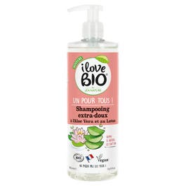 so'bio étic Shampooing Un pour tous Extra-doux à l'Aloe vera et au Lotus