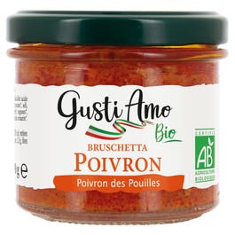 so'bio étic Bruschetta poivrons bio