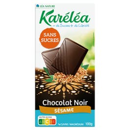 so'bio étic Chocolat Noir Sésame sans sucres