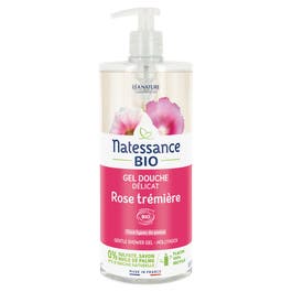 so'bio étic Gel douche délicat Rose trémière