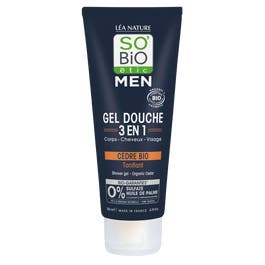 so'bio étic Gel douche Men 3 en 1 Cèdre Bio