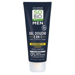 so'bio étic Gel douche Men 3 en 1 Gingembre Bio
