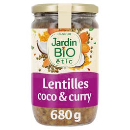 so'bio étic Lentilles à l'indienne coco & curry-bio