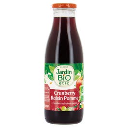 so'bio étic Pur jus Cranberry Raisin Pomme - bio