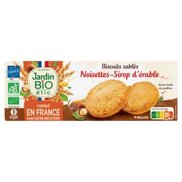 so'bio étic Sablés noisette sirop d'érable - bio