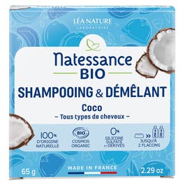 so'bio étic Shampooing solide et démêlant Coco bio